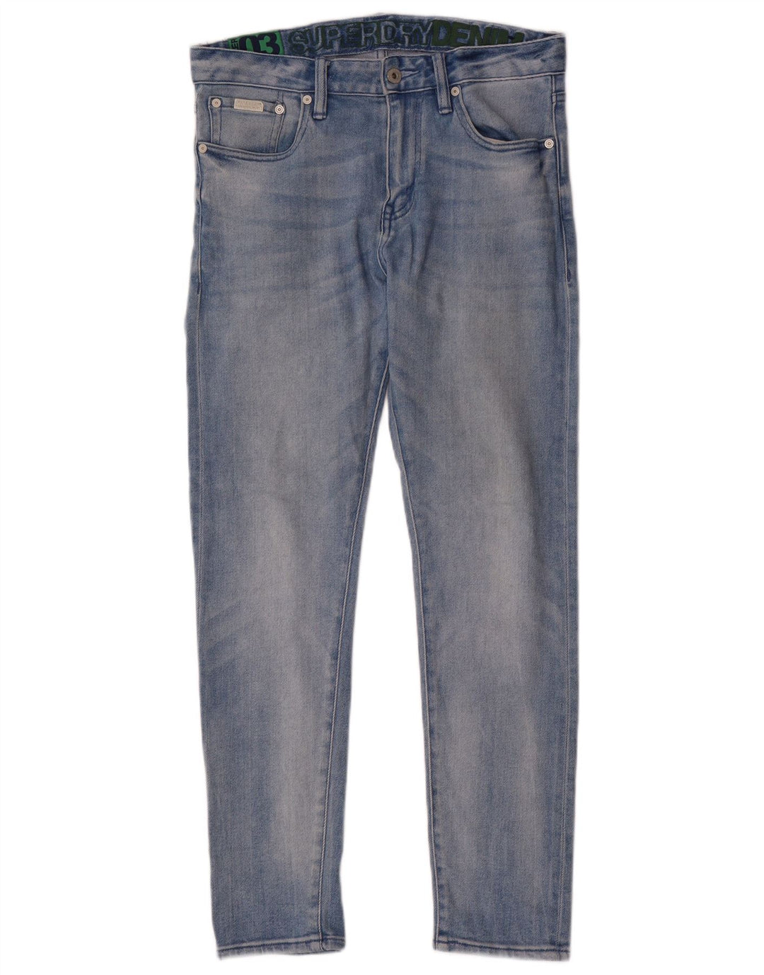 Jeans slim da uomo Superdry W30 L30 cotone blu