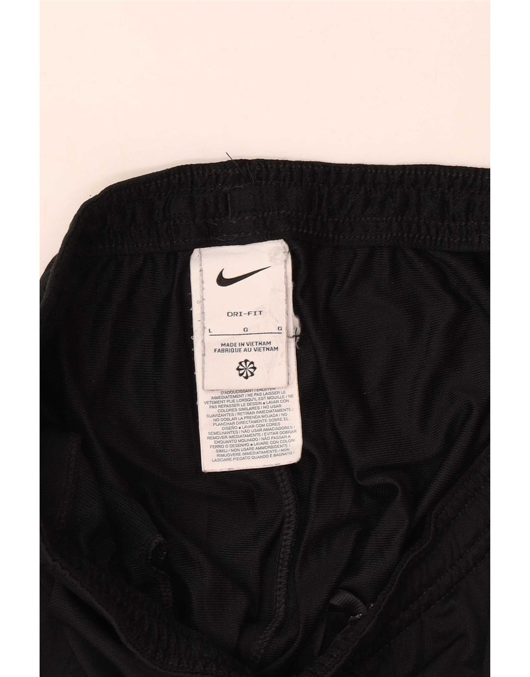 Pantaloni da tuta Nike Dri Fit da donna UK 16 Large Nero Poliestere