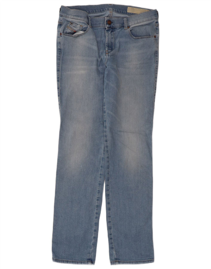 Diesel Uomo Sandy Regular Slim Jeans Dritti W30 L32 Cotone Blu