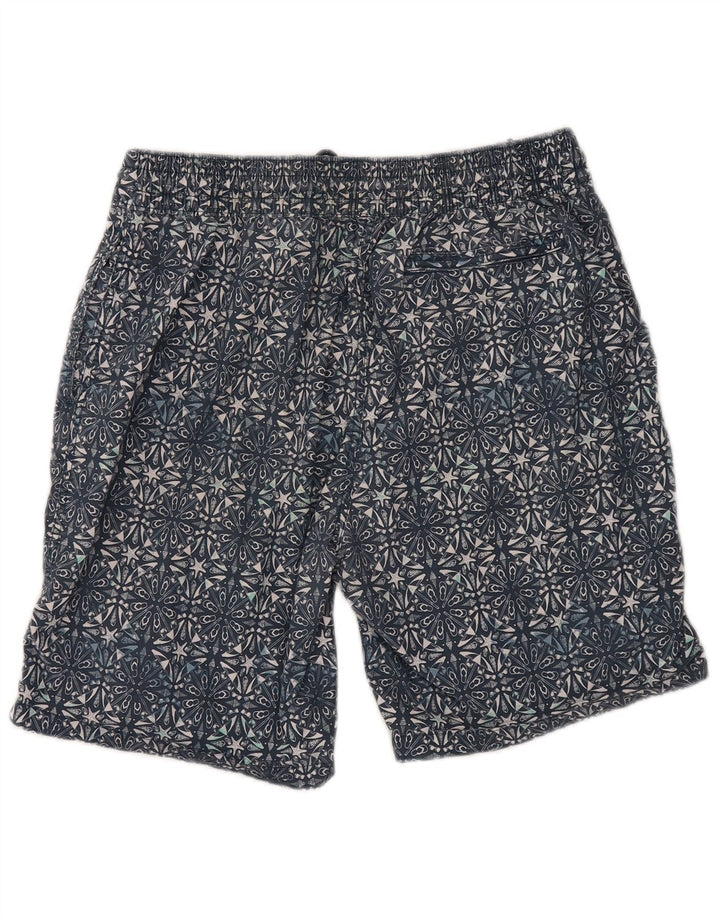 Pantaloncini da bagno da uomo Fat Face Cotone geometrico medio blu navy