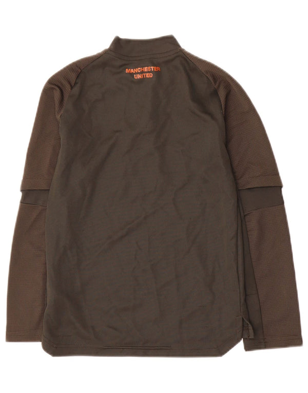 Top della tuta Adidas da ragazzo con grafica pullover 7-8 anni verde