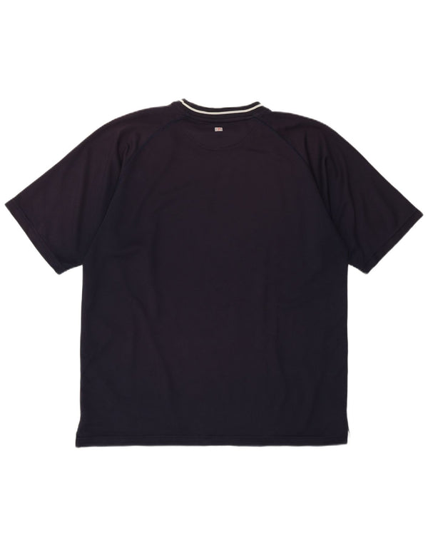 T-shirt da uomo Reebok Top Large in poliestere blu navy