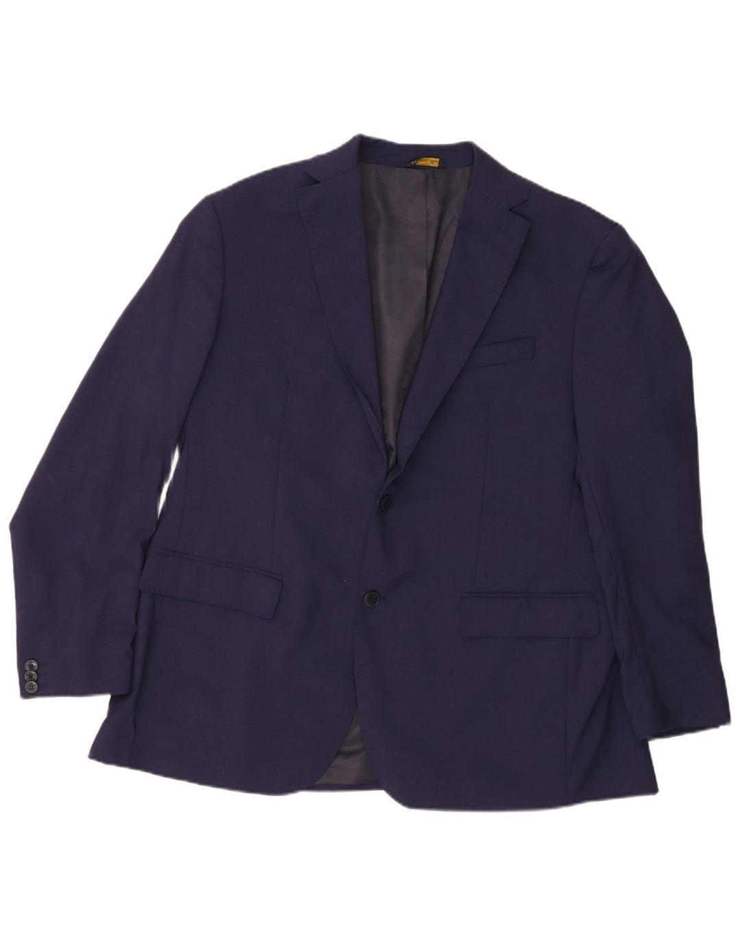 Giacca blazer da uomo a 2 bottoni Pierre Cardin UK 40 grande lana blu navy