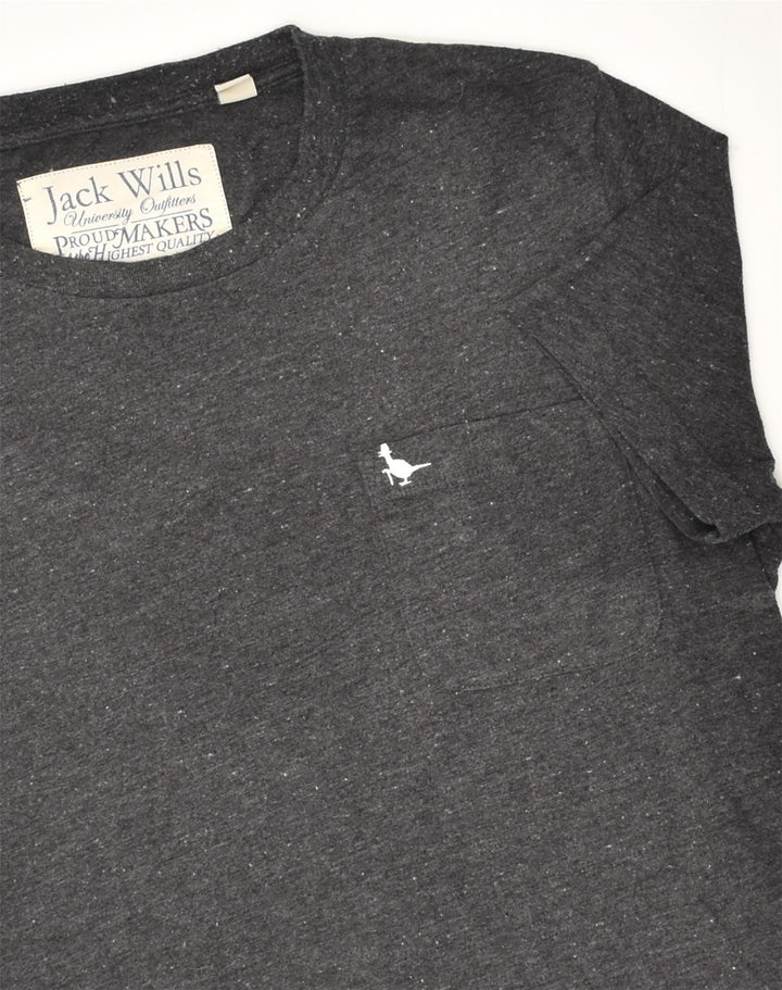 JACK WILLS Mens T-Shirt Top Small Grey Cotton | Vintage Jack Wills | Thrift | Second-Hand Jack Wills | Used Clothing | Messina Hembry 