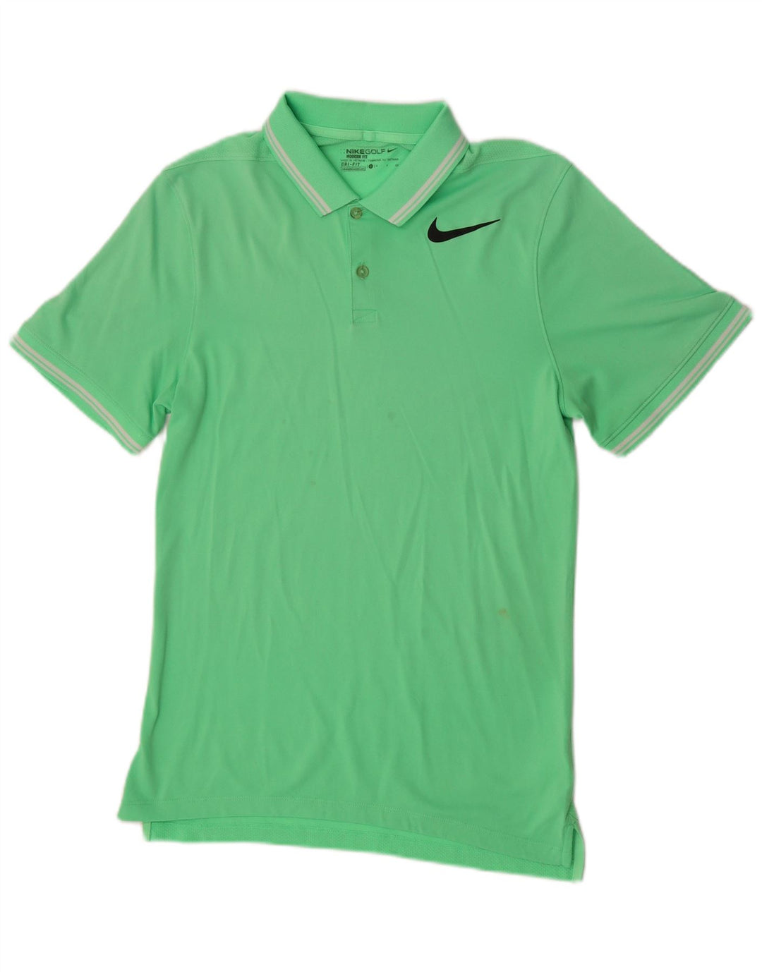 Polo Nike da uomo piccola sportiva in poliestere verde