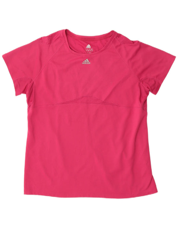 Maglietta da donna Adidas Top UK 18 XL poliestere rosa