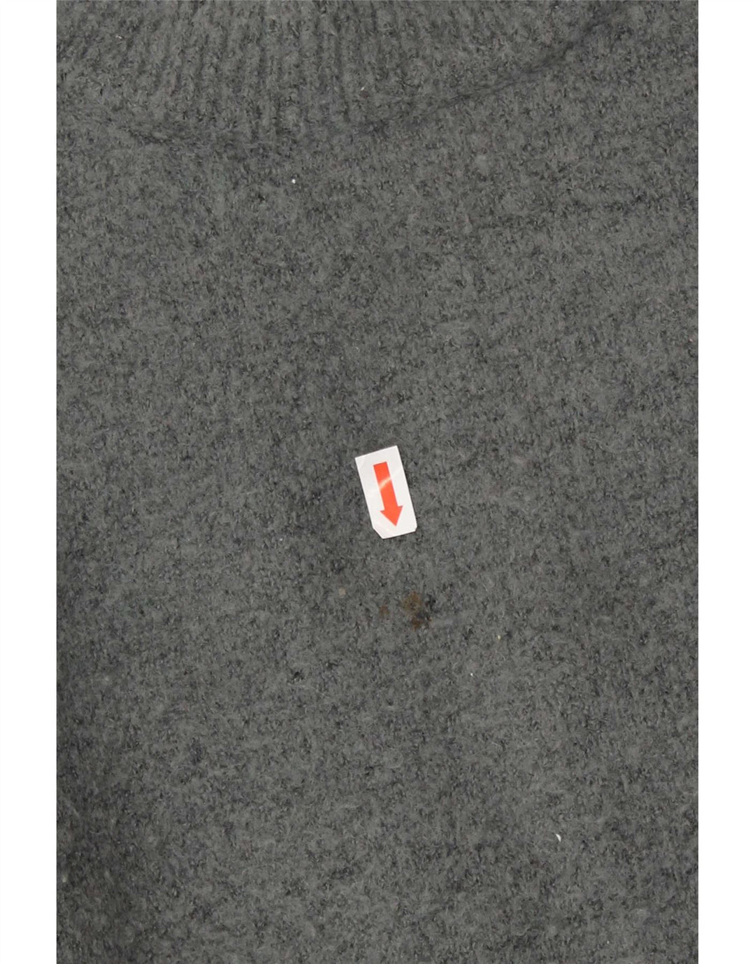 Maglione girocollo oversize da donna Zara UK 14 Acrilico grigio medio