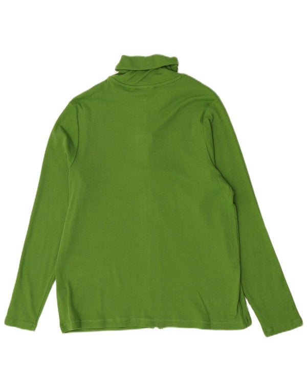 Camicetta con zip intera da donna Marks & Spencer UK 18 XL cotone verde