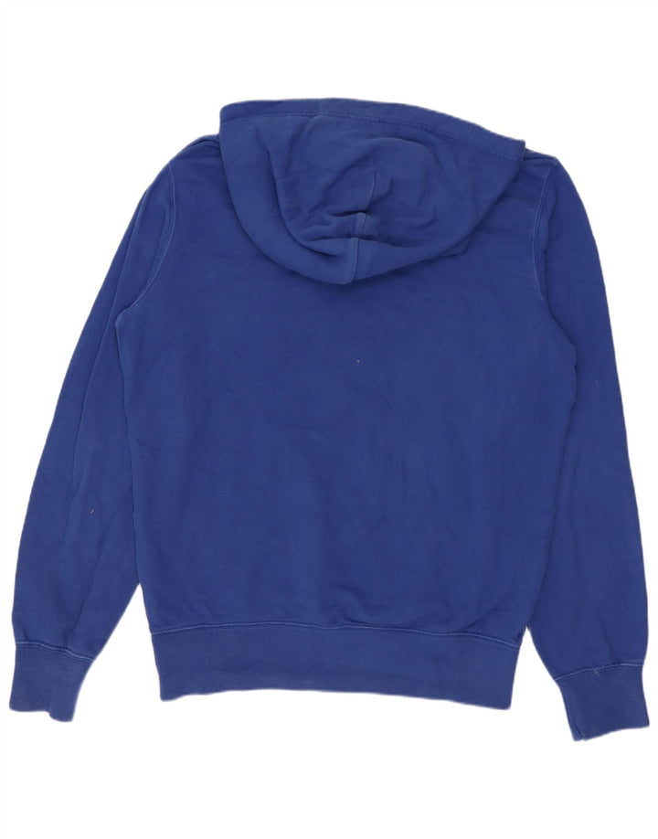 Maglione con cappuccio grafico da uomo CHAMPION in cotone blu medio