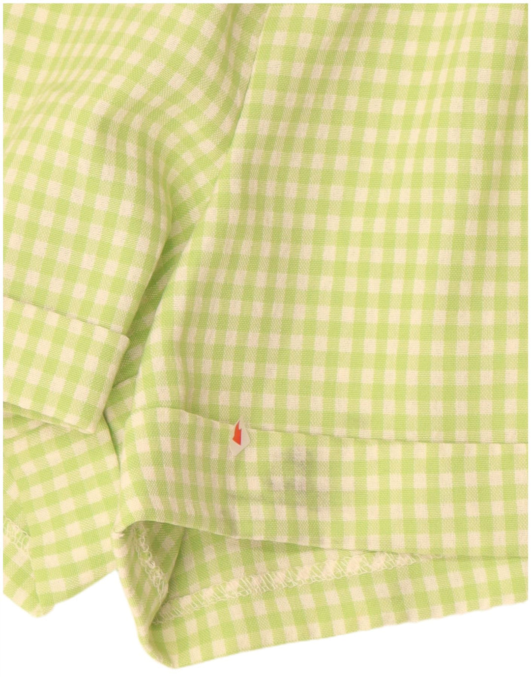 Pantaloncini chino a vita alta da donna PIMKIE IT 44 medi W26 verde a quadretti