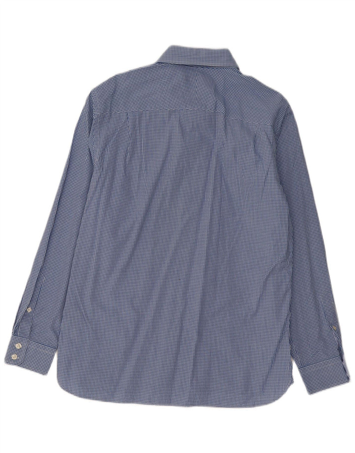 Camicia da uomo Jaeger taglia 16 grande a quadretti blu