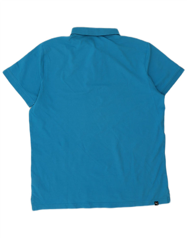Polo Puma da uomo XL in cotone blu