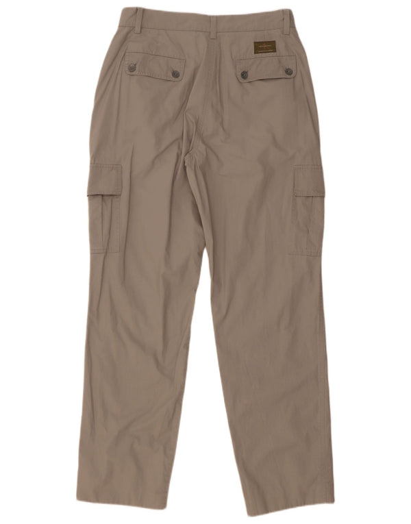 Pantaloni cargo dritti da donna Calvin Klein W29 L32 cotone grigio