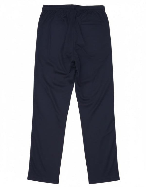 Pantaloni da tuta da uomo Asics grandi in poliestere color block blu navy