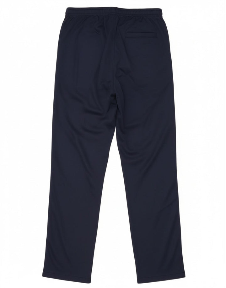 Pantaloni da tuta da uomo Asics grandi in poliestere color block blu navy