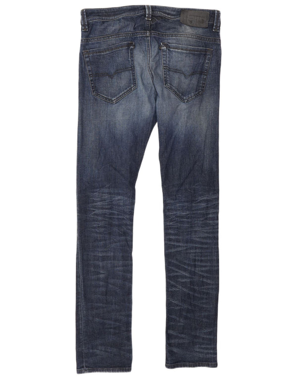 Jeans skinny slim Thavar da uomo Diesel W31 L32 cotone blu