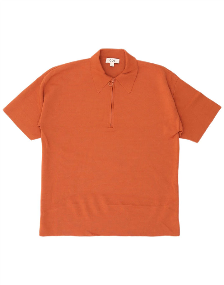 Polo Cos da uomo piccola in viscosa arancione