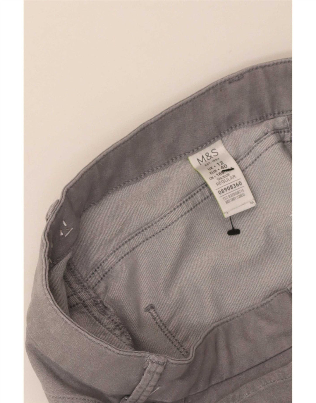 Pantaloni casual Jegging da donna Marks & Spencer UK 12 Medium W28 L29 Grigio