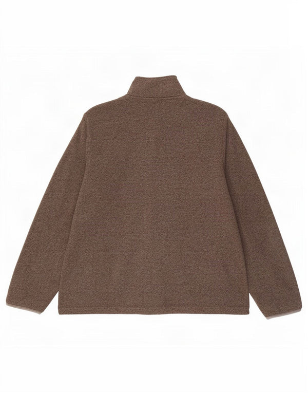 Giacca in pile da donna Marks & Spencer UK 18 XL poliestere marrone
