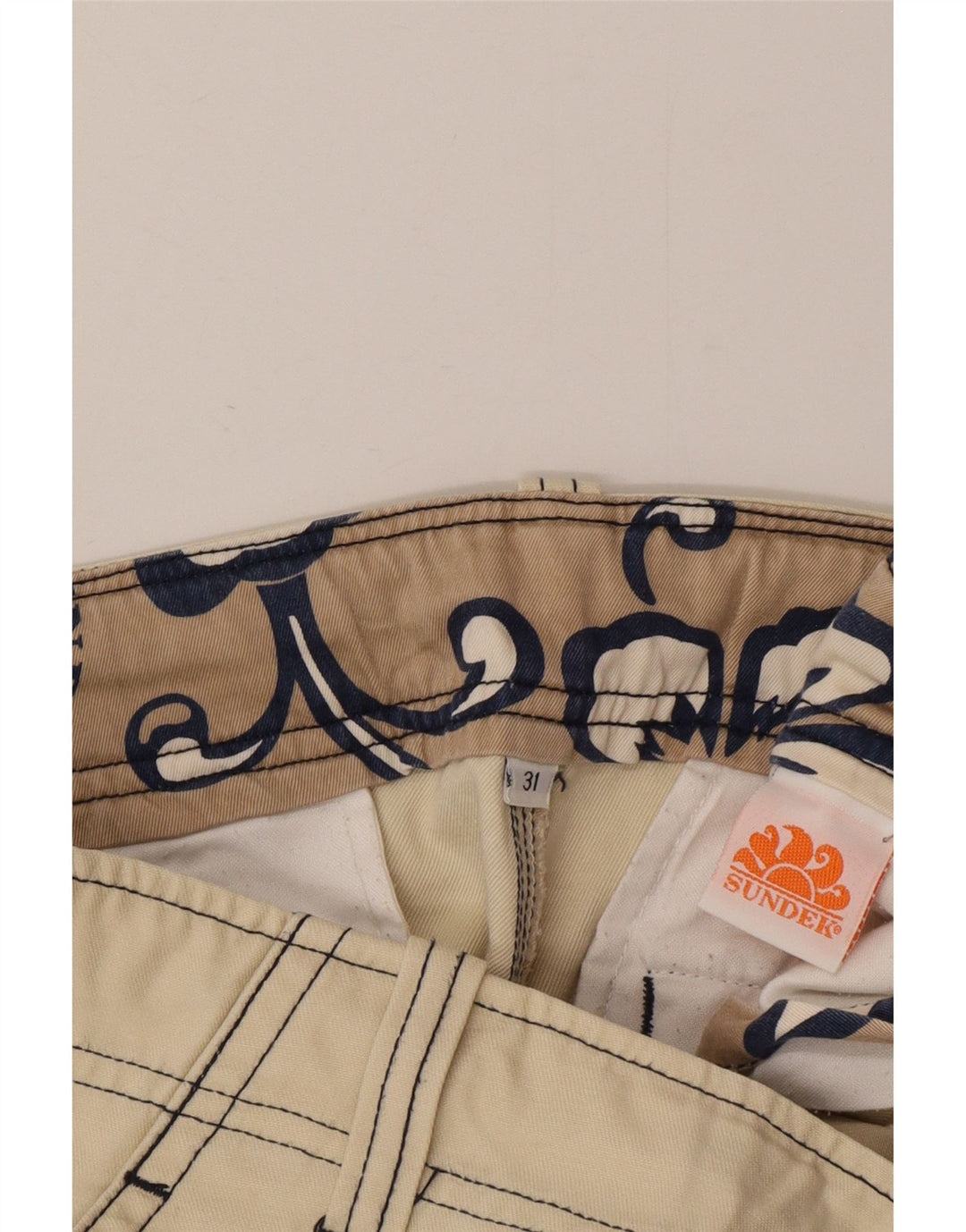 Pantaloncini cargo da uomo Sundek W31 cotone beige medio