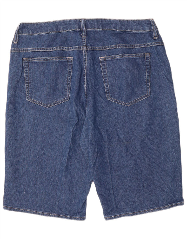 Pantaloncini di jeans da donna LEE Riders US 14 XL W34 Cotone blu