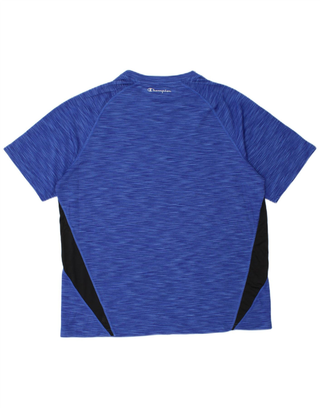 T-shirt da uomo Champion Top grande in poliestere color block blu