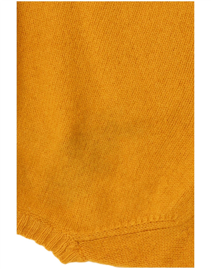 SERGIO TACCHINI Maglione girocollo da donna UK 14 Large Giallo