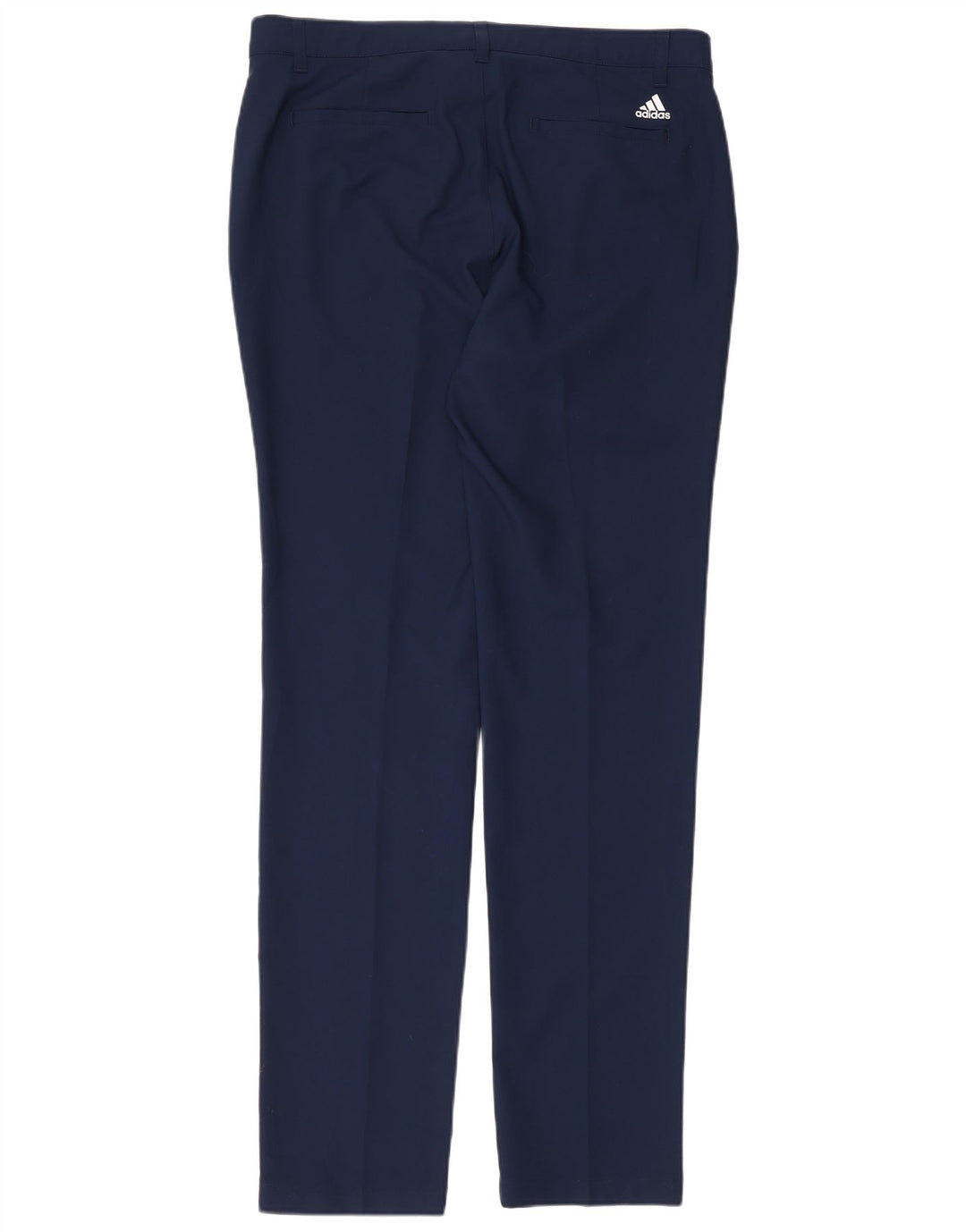 Pantaloni chino slim da uomo Adidas W34 L34 poliestere blu navy