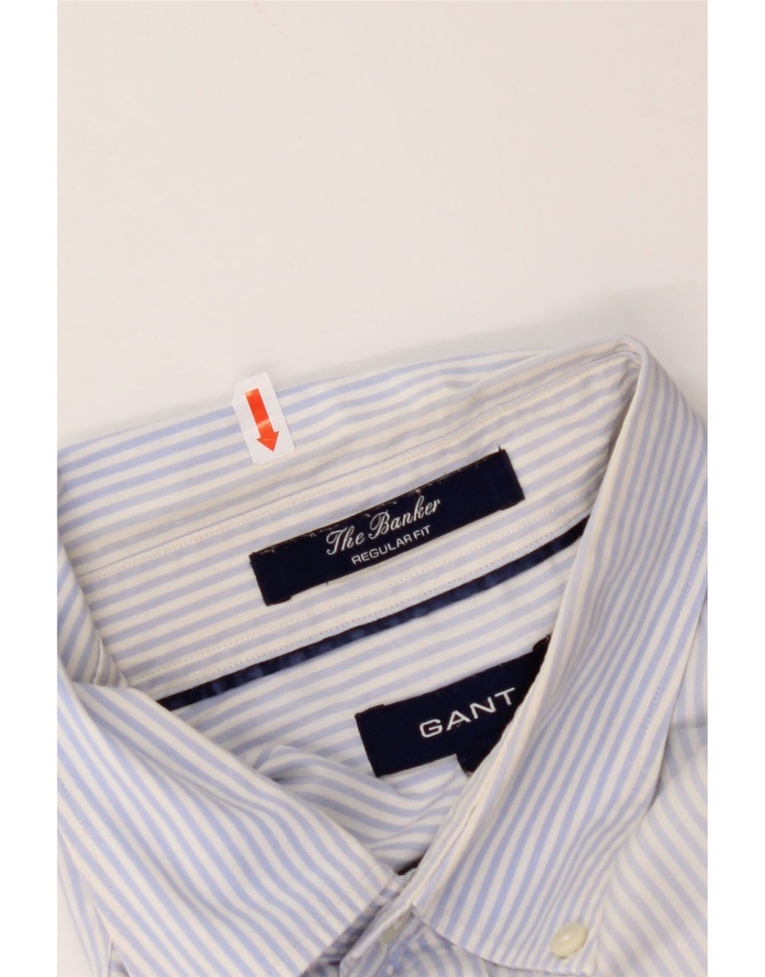 Camicia GANT da uomo vestibilità regolare XL in cotone gessato blu