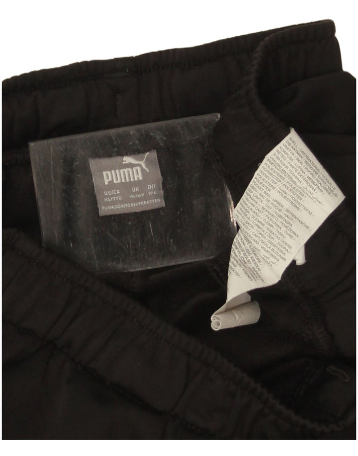 Pantaloni della tuta da ragazzo Puma 15-16 anni in poliestere nero