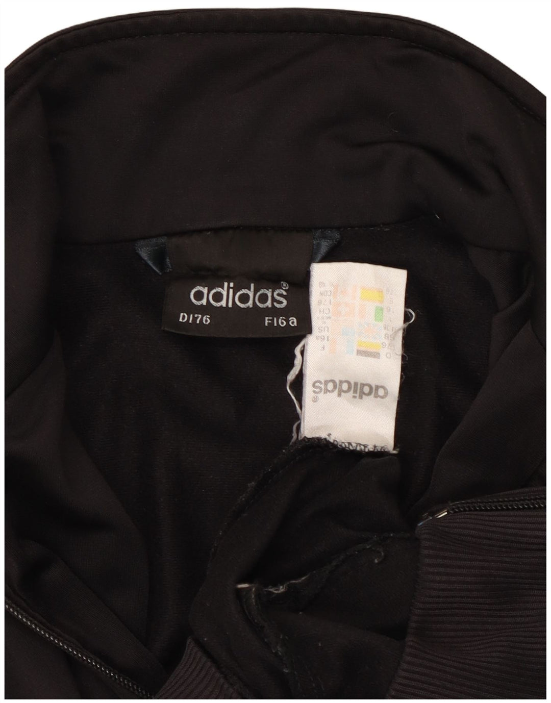 Giacca da tuta da uomo ADIDAS UK 34/36 piccola poliestere nero