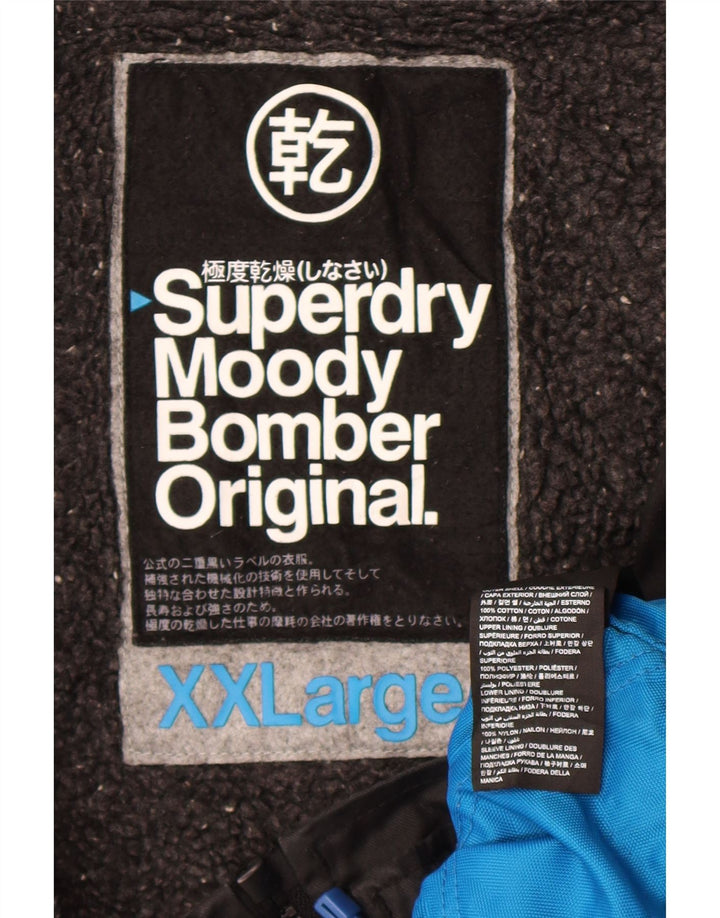 Giubbotto bomber da uomo The Windbomber Superdry UK 44 2XL cotone nero