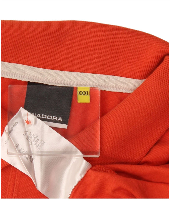 Polo Diadora Uomo 3XL Cotone Arancione