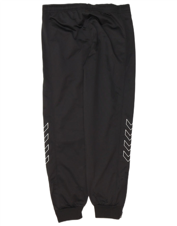 HUMMEL Boys Graphic Tracksuit Trousers Joggers 13-14 Years  Black