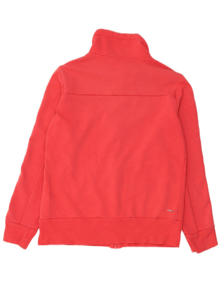 Giacca da ginnastica Adidas Climalite da donna UK 12/14 Medio Rosso