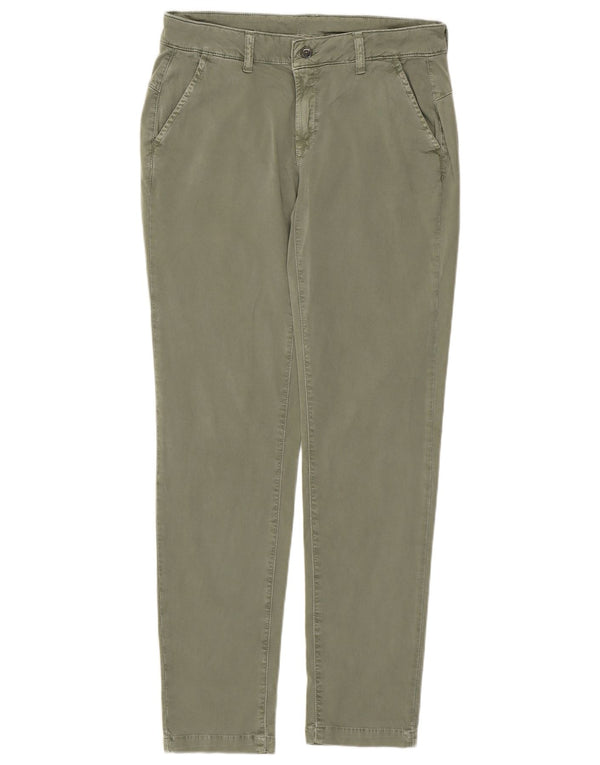 Pantaloni Chino Slim Da Donna Kappa IT 44 Medio W30 L29 Verde