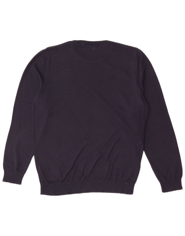 Polo Assn. Maglione maglione girocollo da uomo grande blu navy