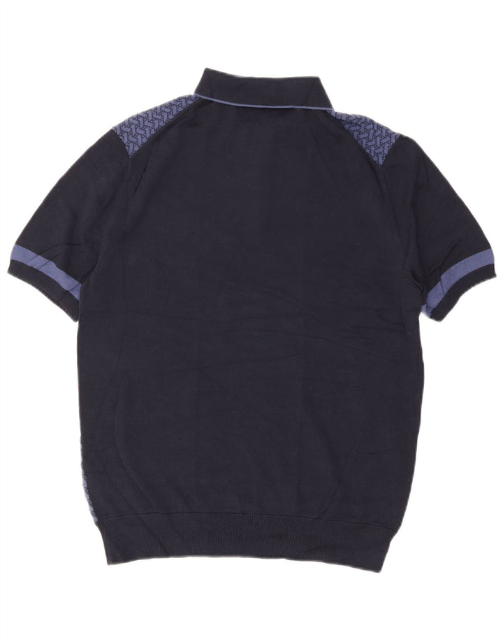 Marks & Spencer Maglione da uomo con collo alto autografo blu navy medio