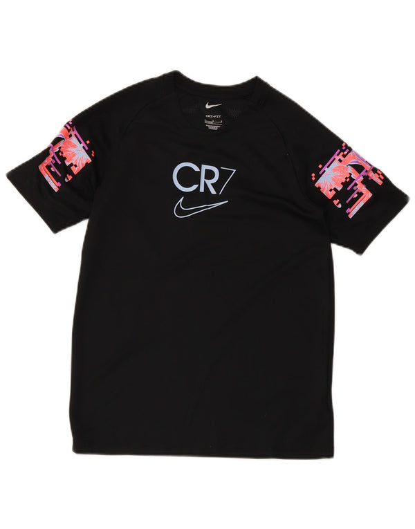 T-shirt grafica Nike da ragazzo Cristiano Ronaldo Top 12-13 anni Large Nera