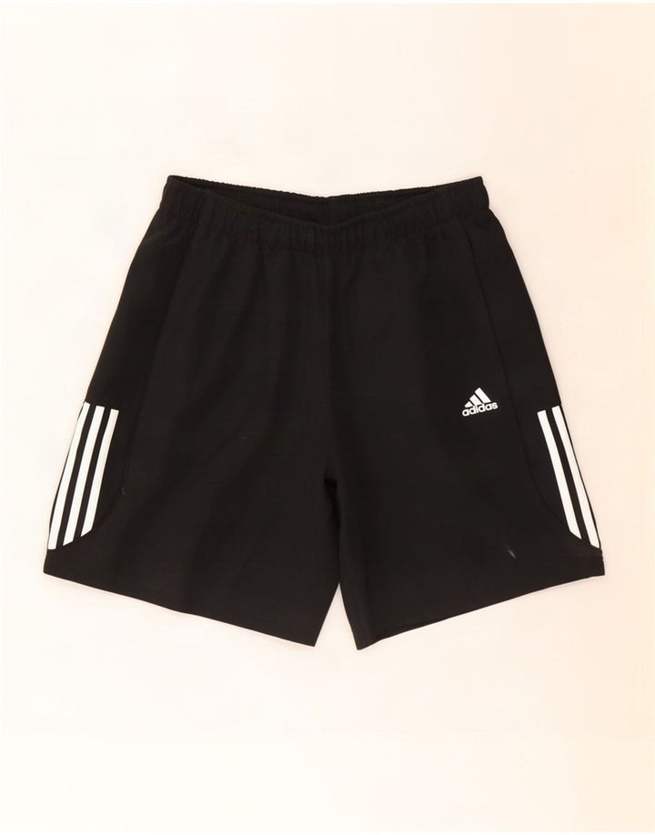 Pantaloncini sportivi Adidas Climalite da uomo grandi in poliestere nero