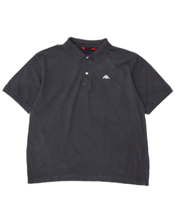 Polo KAPPA da uomo XL in cotone blu navy