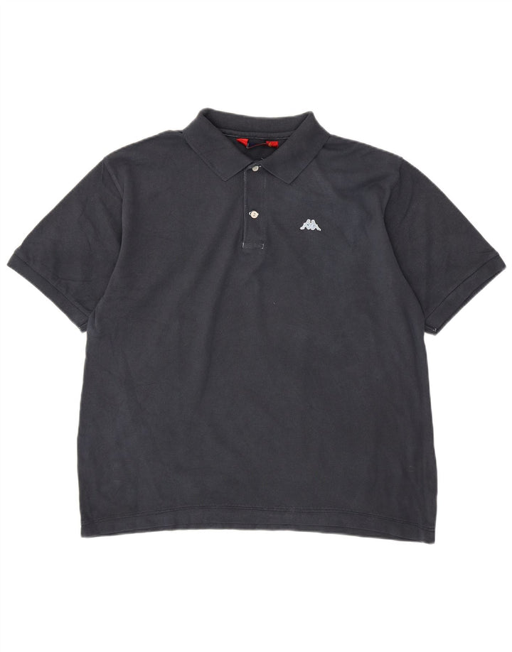 Polo KAPPA da uomo XL in cotone blu navy