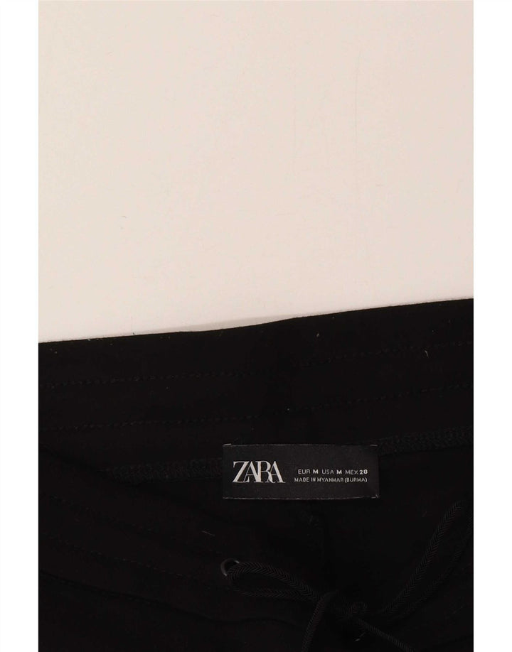 Pantaloni cargo slim da donna Zara medi W26 L26 viscosa nera