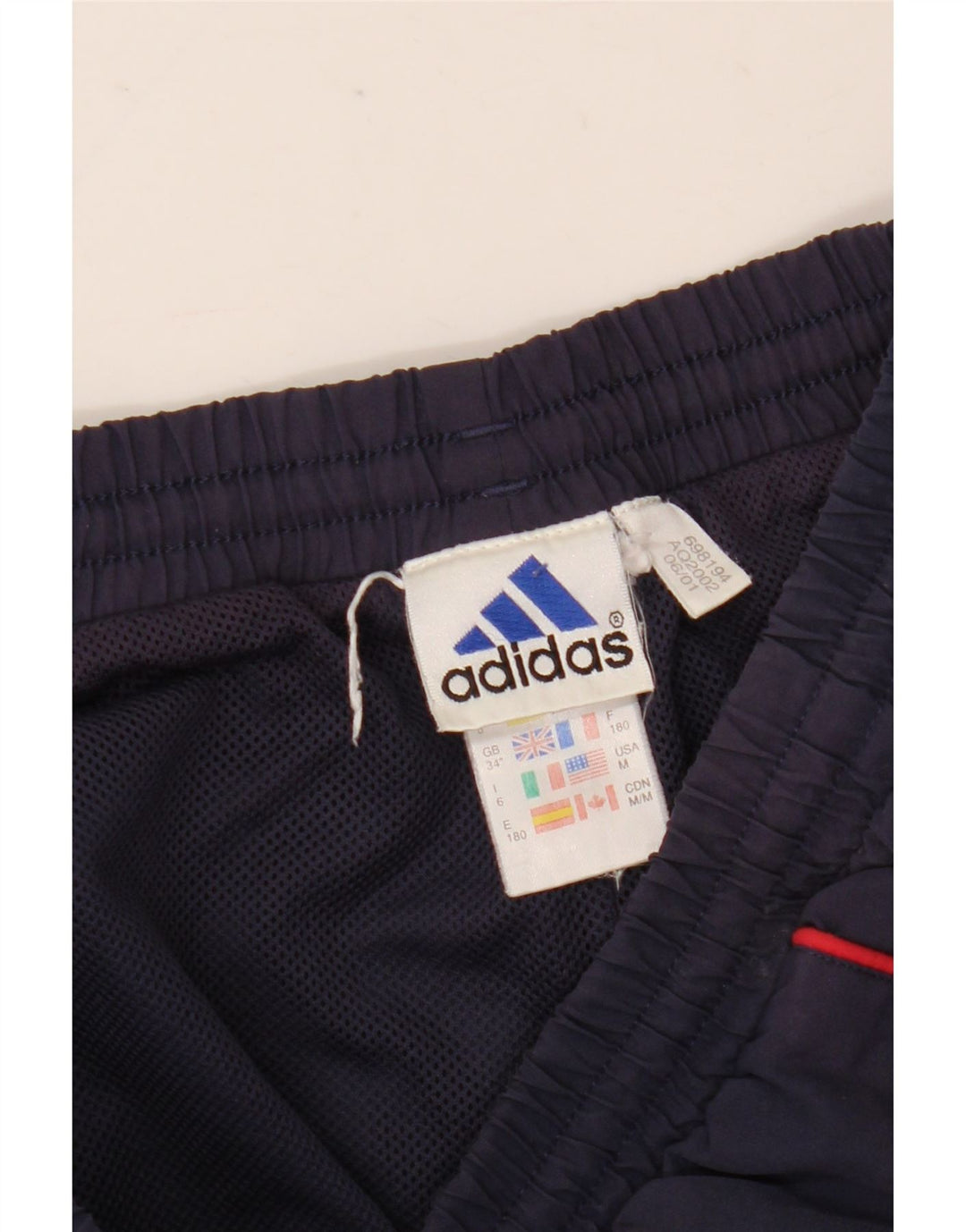 Pantaloni da tuta da uomo Adidas Joggers grandi in poliestere blu navy