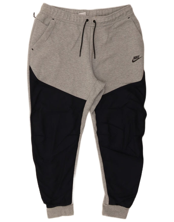 Pantaloni da tuta da uomo Nike Joggers XL in cotone color block grigio
