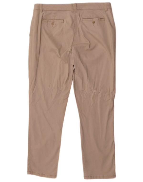 Pantaloni chino dritti da donna Joules UK 16 Large W34 L29 Cotone beige