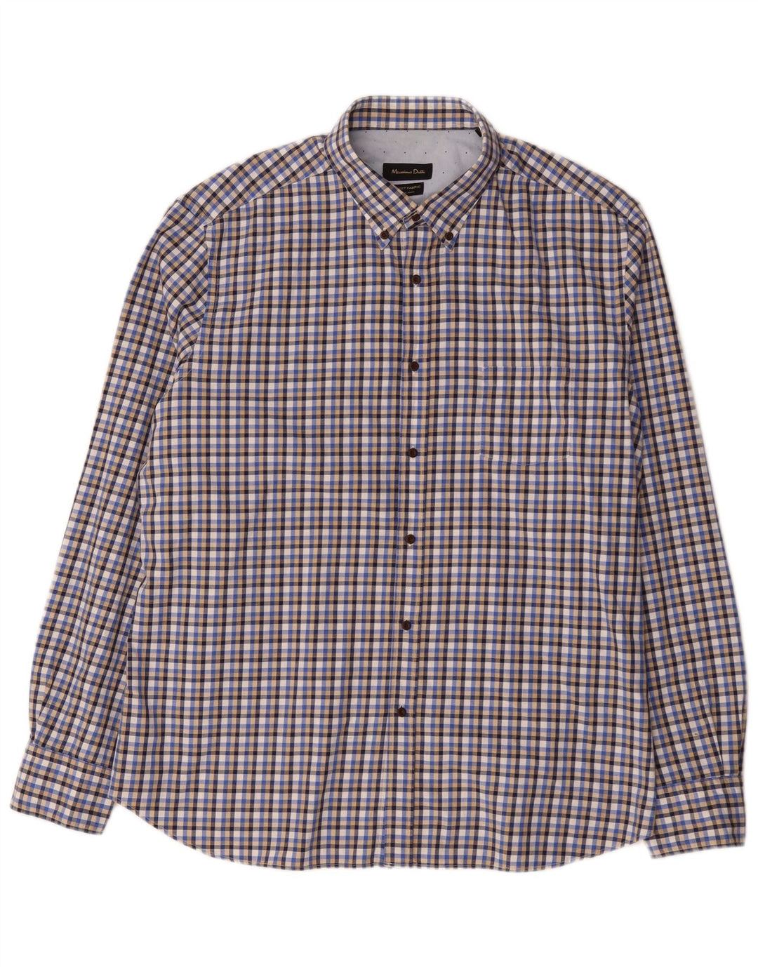 Camicia da uomo Massimo Dutti 2XL a quadri blu