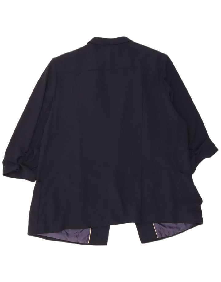 Giacca blazer aperta con maniche a 3/4 Marks & Spencer da donna UK 20 2XL Blu navy
