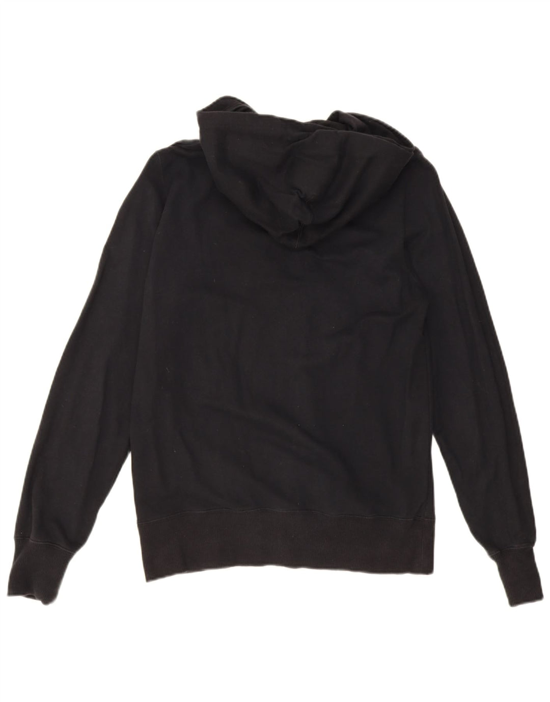 Felpa con cappuccio e zip grafica Nike da uomo in cotone nero medio