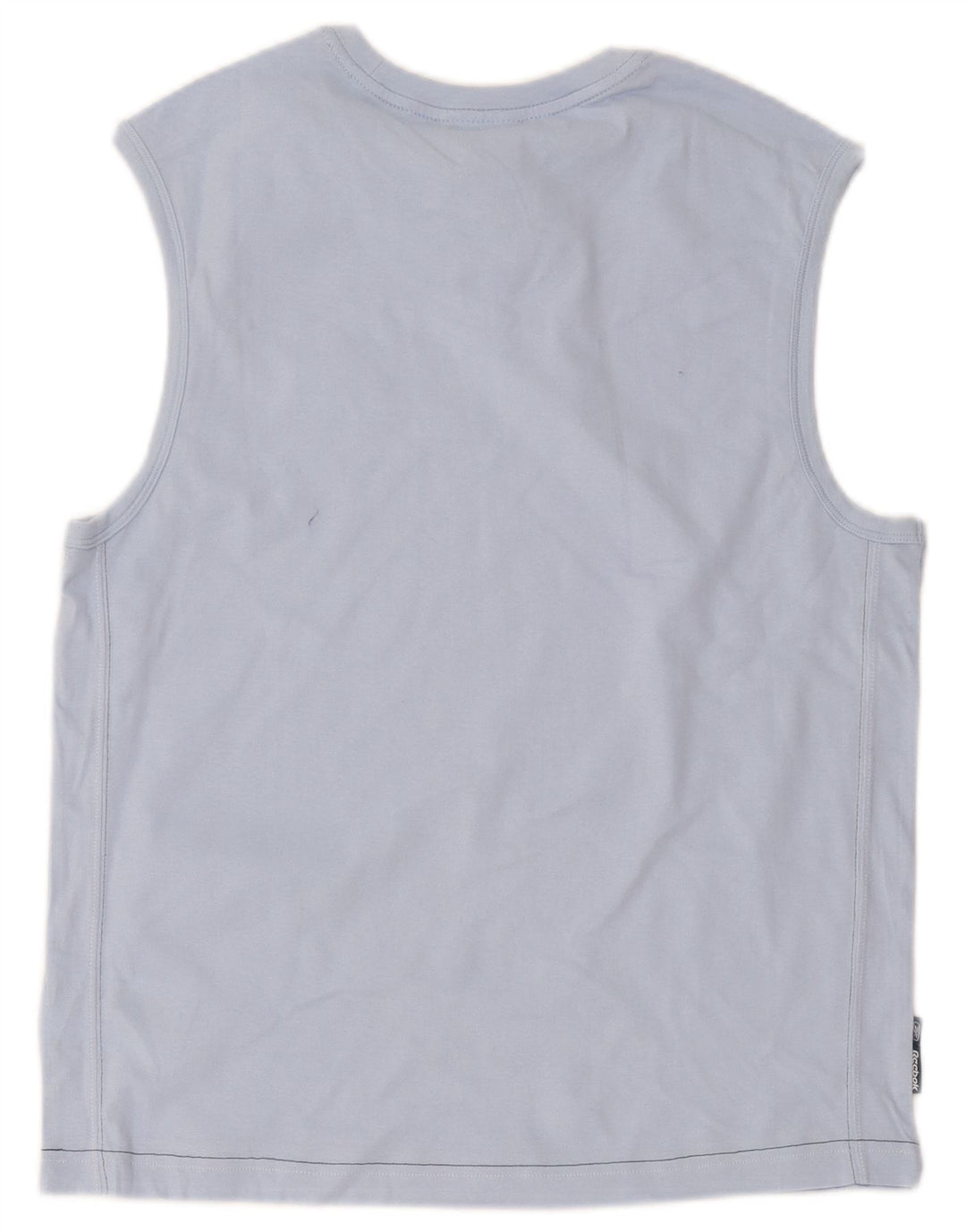 Canotta Reebok da uomo in cotone blu medio